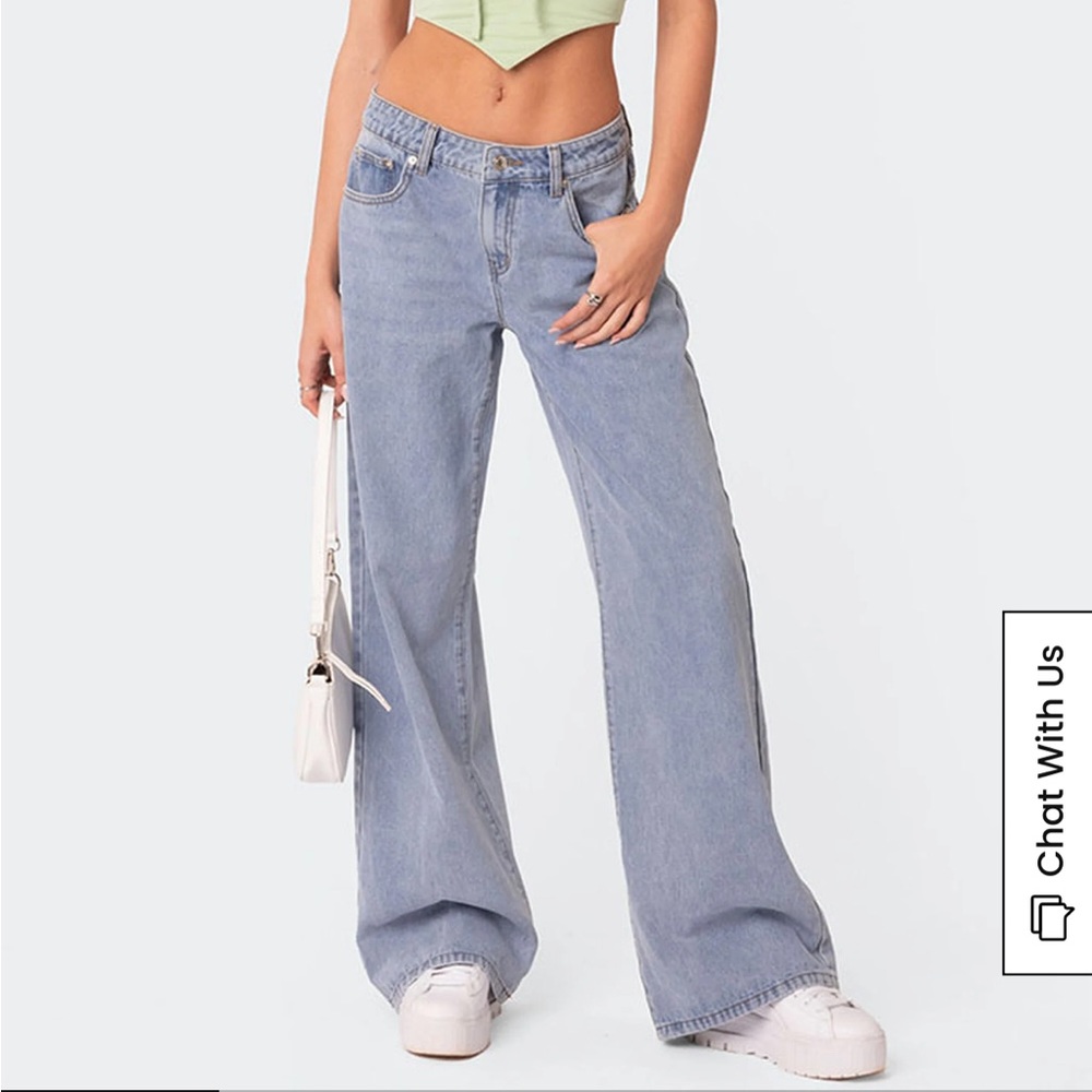 Edikted Raelynn low rise baggy jeans
